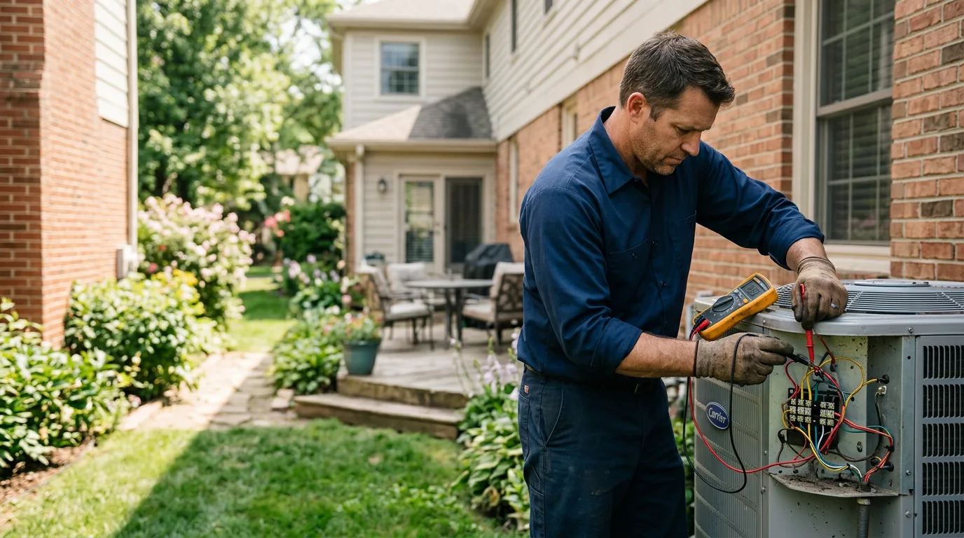 HVAC technician working near Williston, NC